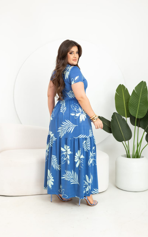 Vestido Clarisse Azul – GG - Imagem 2