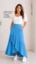 Blusa Manga Bufante Crepe - Imagem 3