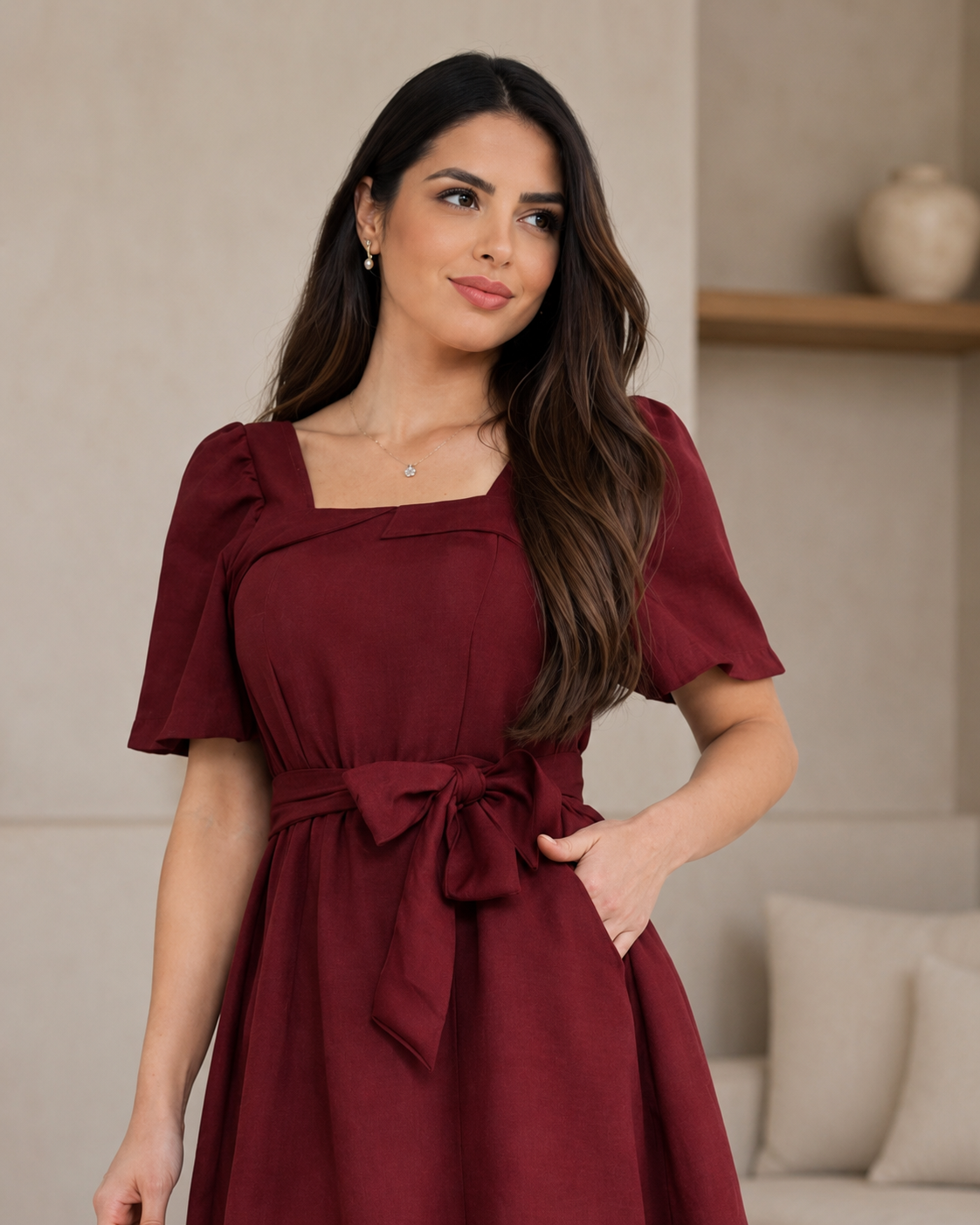 Vestido Canelado Aurora