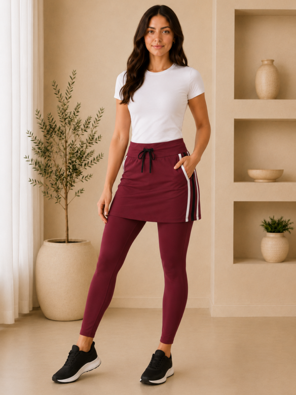 Fitness Reta Listra Branca E Preta
