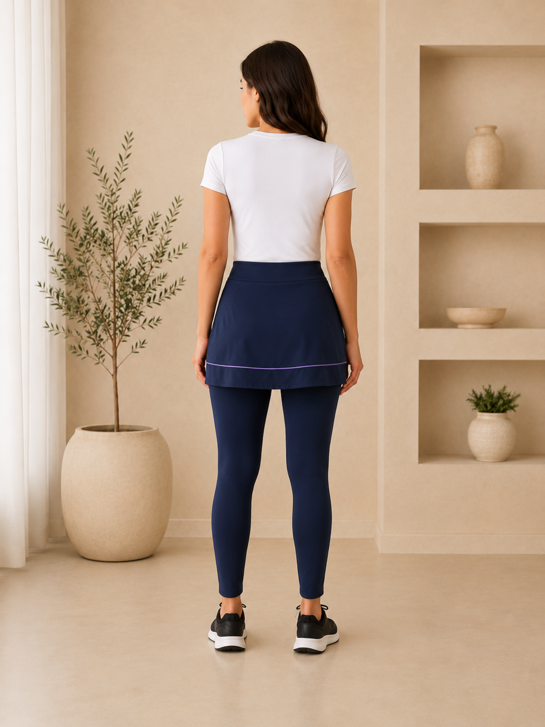 Fitness Evasê Listra Lilas - Imagem 2